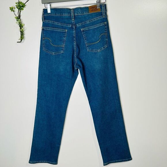 Levi’s Strauss Signature Heritage High Rise Straight Jeans Distressed - Picture 6 of 11